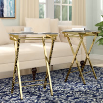 Gold TV Trays You ll Love Wayfair